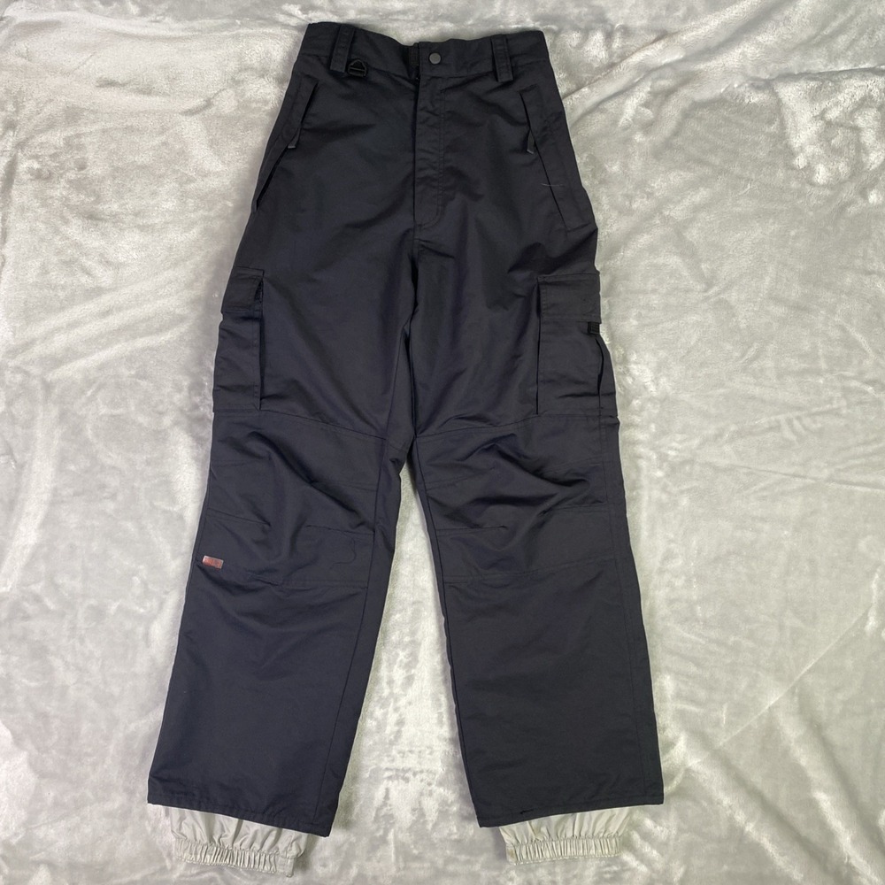 Turbine E408 Cargo Snowboard Pants Mens S Black Snow Gear Winter Insulated